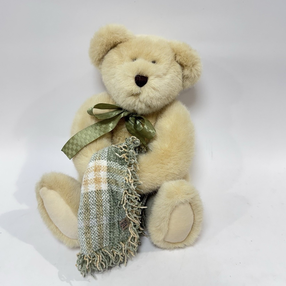 Boyds Bears In The Attic Buttercup‎ Pufflefluff Jointed Teddy Bear w Blanket